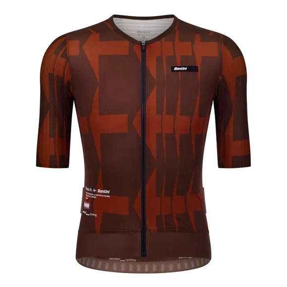 SANTINI Mads Pedersen Momentum Series Unisex Jersey - Chocolate - Image 2