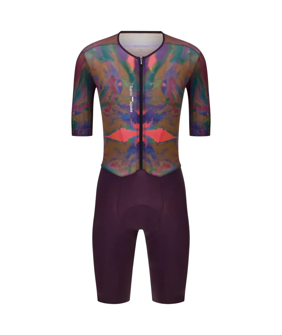 SANTINI Madss V6 Aerosuit - Burgundy - Image 2