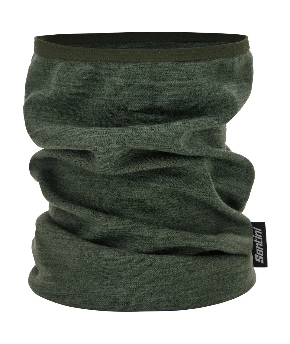 SANTINI Merino Neck Warmer - Military Green