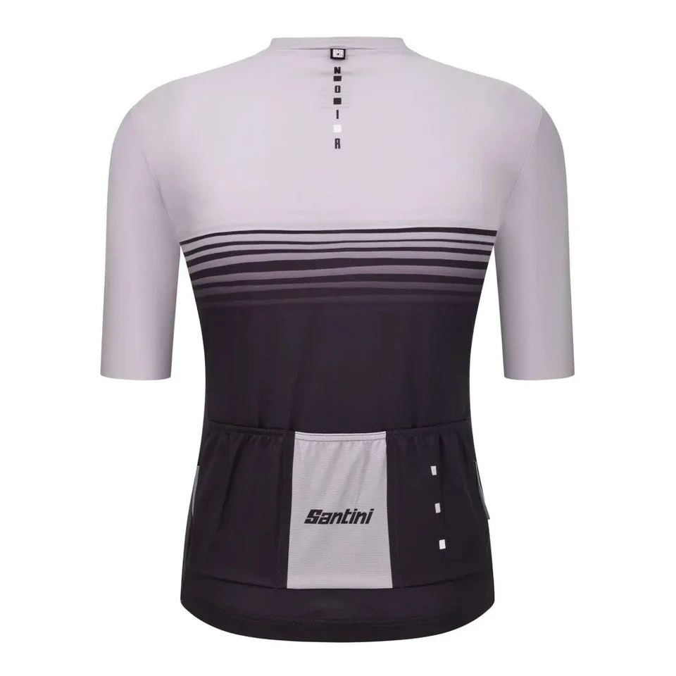 SANTINI Noir Short Sleeve Jersey - Black - Image 2