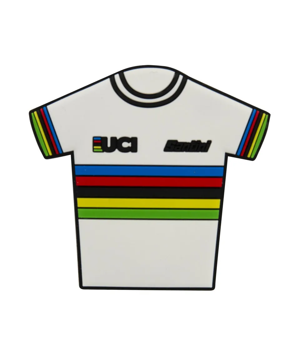 SANTINI Official Magnet Shirt - UCI Rainbow