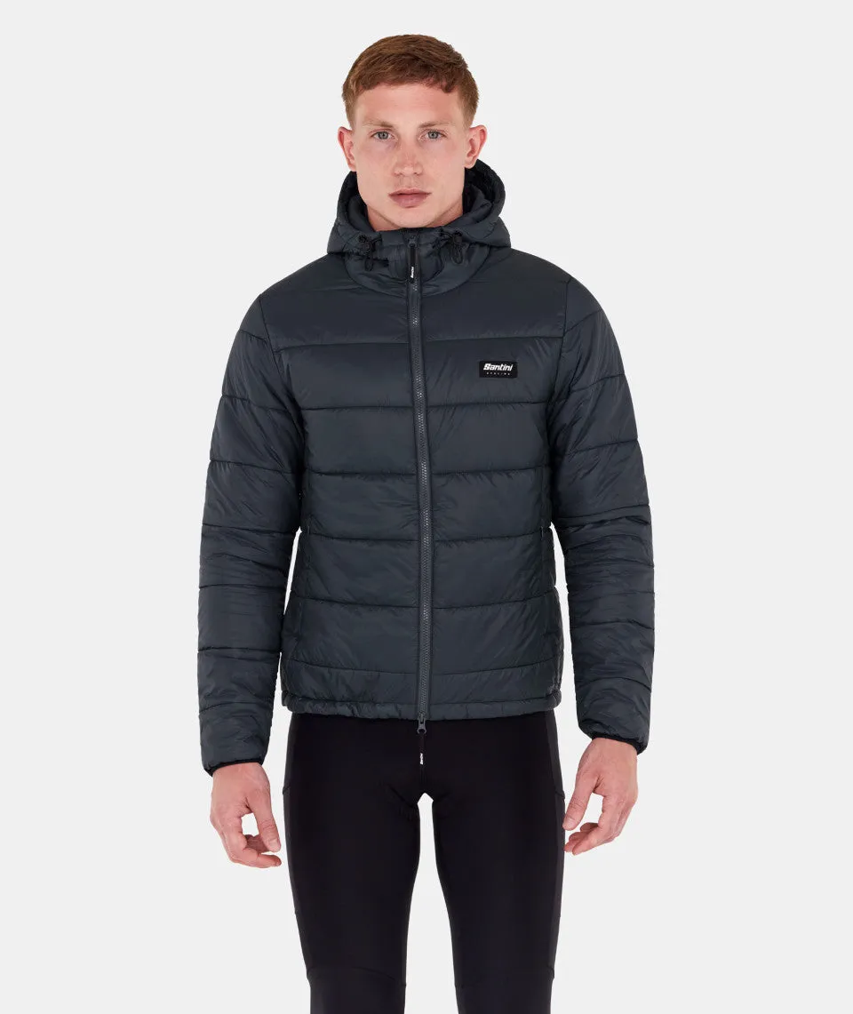 SANTINI Puffer Jacket - Black - Image 2