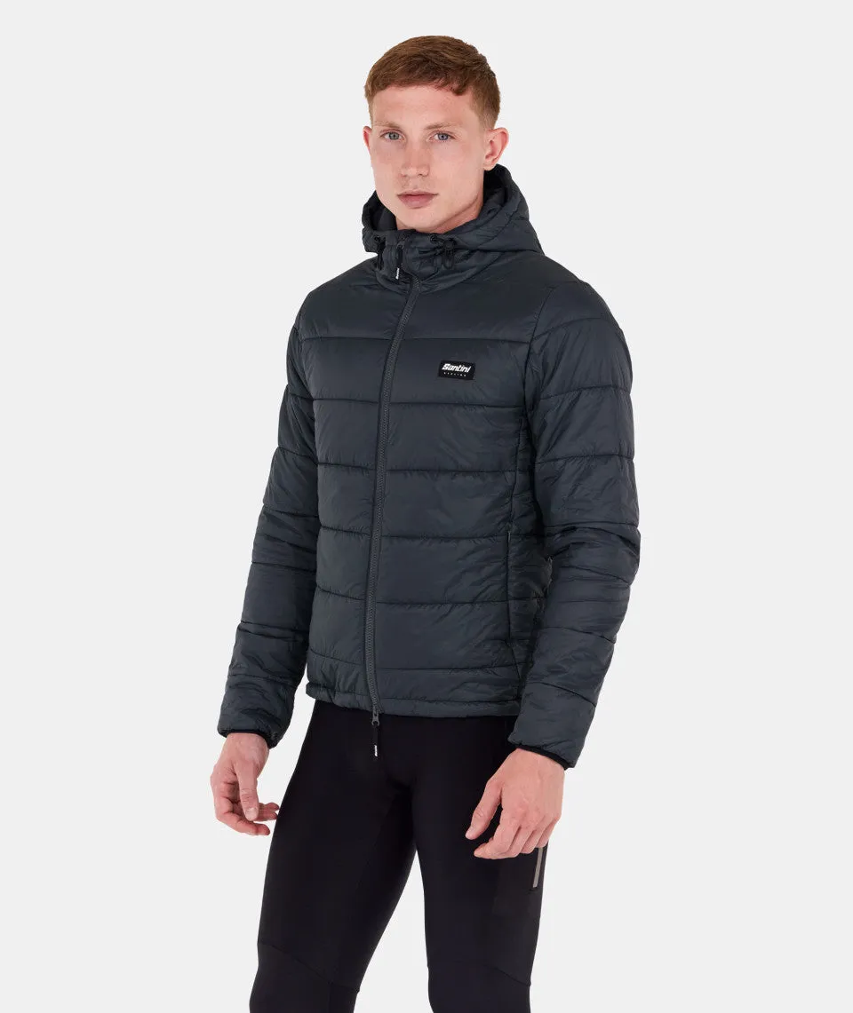 SANTINI Puffer Jacket - Black - Image 3