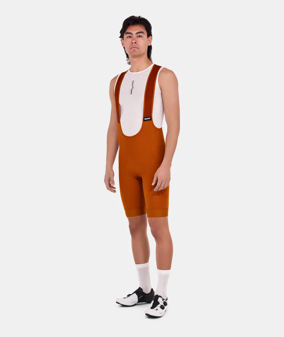 SANTINI Ready To Ride  Bib Shorts - Rust - Image 3