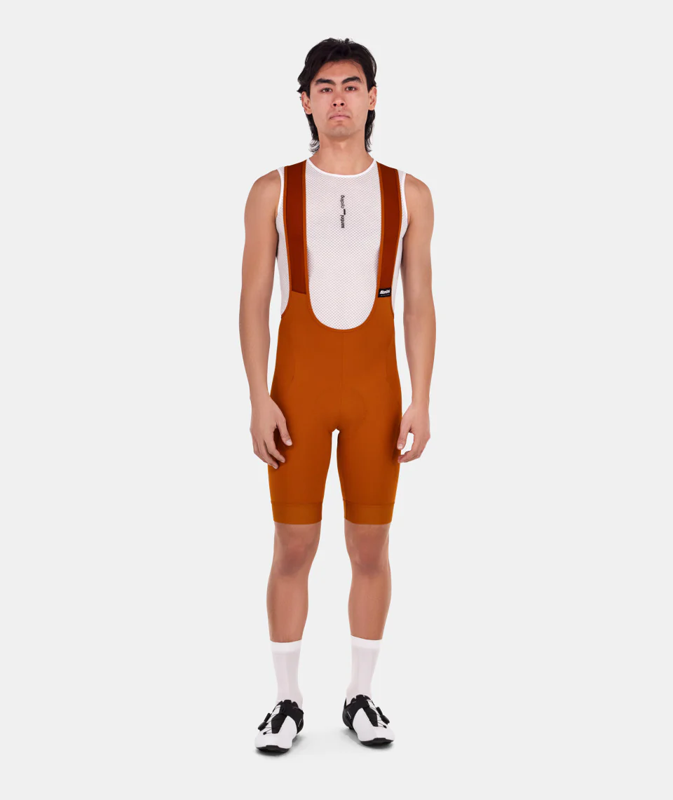 SANTINI Ready To Ride  Bib Shorts - Rust - Image 4