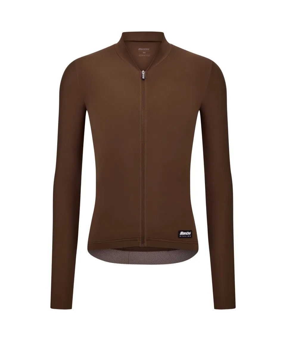 SANTINI Ready To Ride Unisex Long Sleeve Jersey - Chocolate - Image 3
