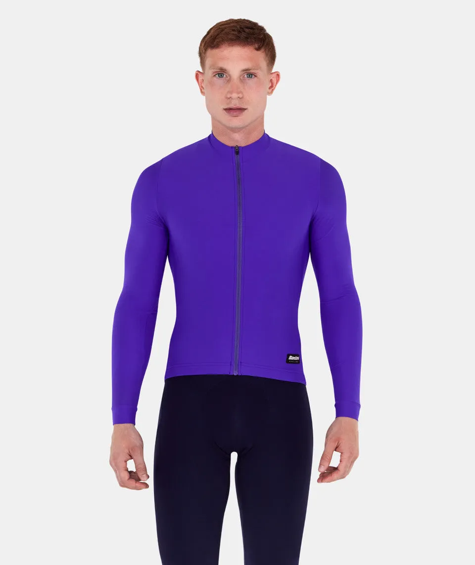 SANTINI Ready To Ride Unisex Long Sleeve Jersey - Aubergine - Image 3
