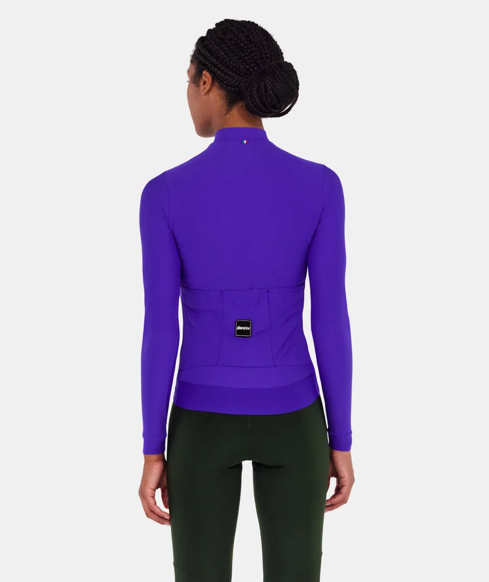 SANTINI Ready To Ride Unisex Long Sleeve Jersey - Aubergine - Image 4
