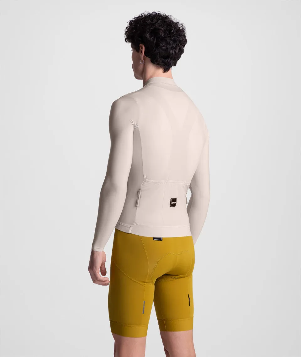 SANTINI Ready To Ride Unisex Long Sleeve Jersey - Cappuccino - Image 3