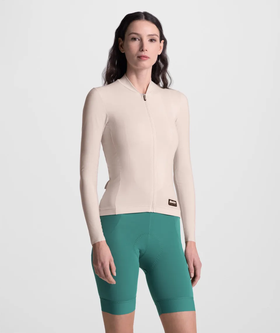 SANTINI Ready To Ride Unisex Long Sleeve Jersey - Cappuccino - Image 4