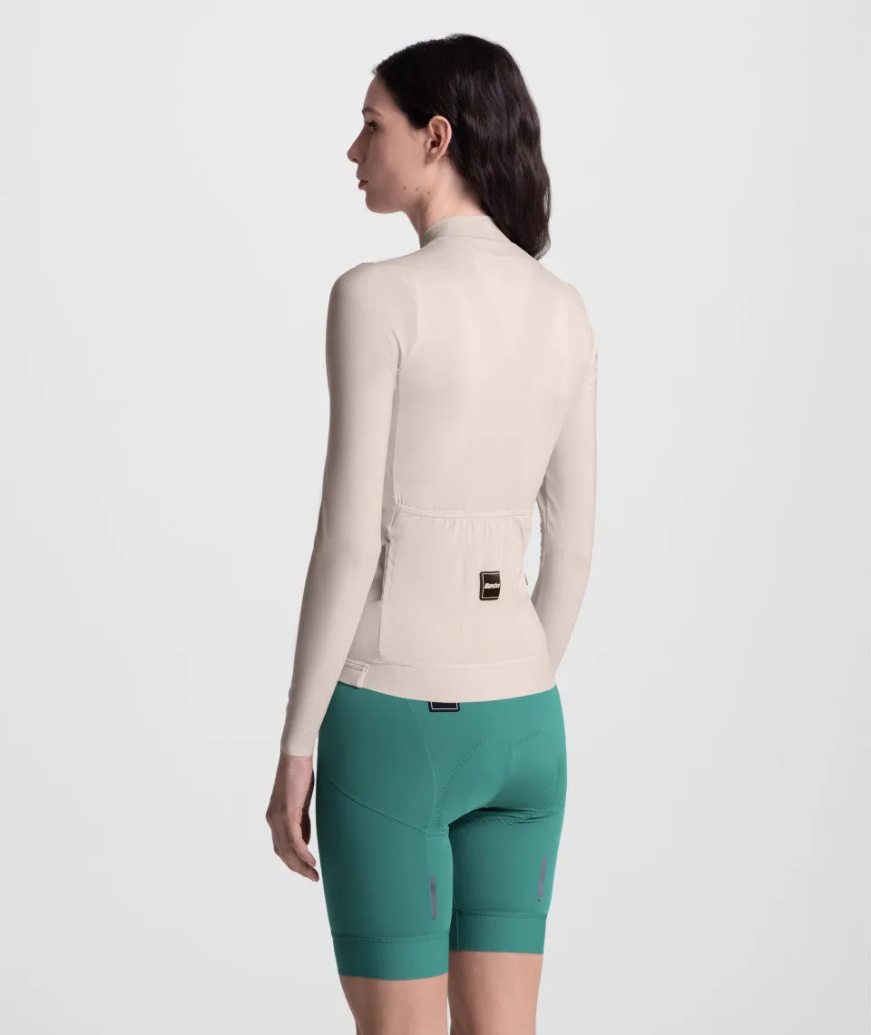 SANTINI Ready To Ride Unisex Long Sleeve Jersey - Cappuccino - Image 5