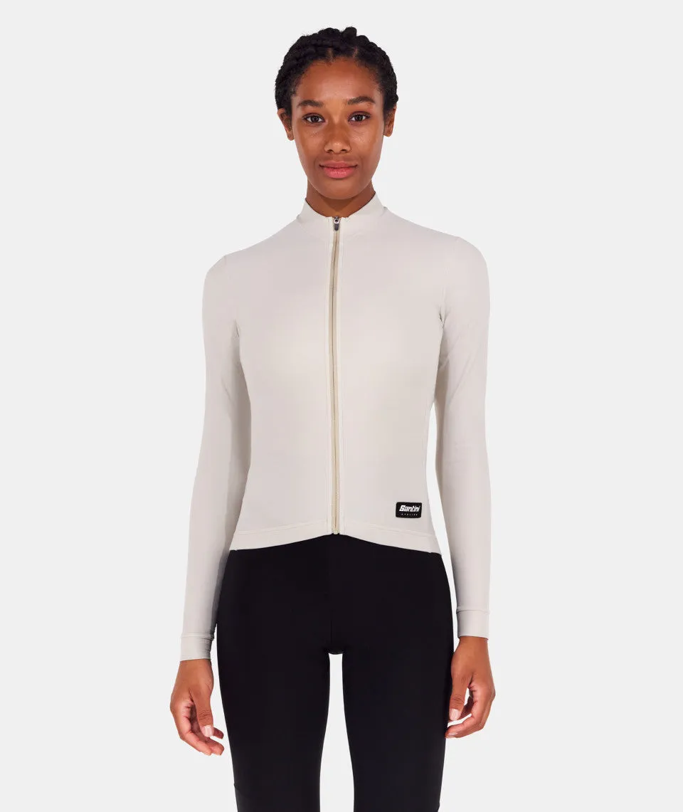 SANTINI Ready To Ride Unisex Long Sleeve Jersey - Capuccino - Image 2