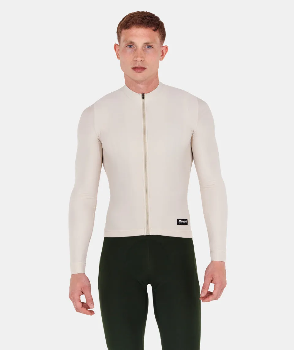 SANTINI Ready To Ride Unisex Long Sleeve Jersey - Capuccino - Image 3