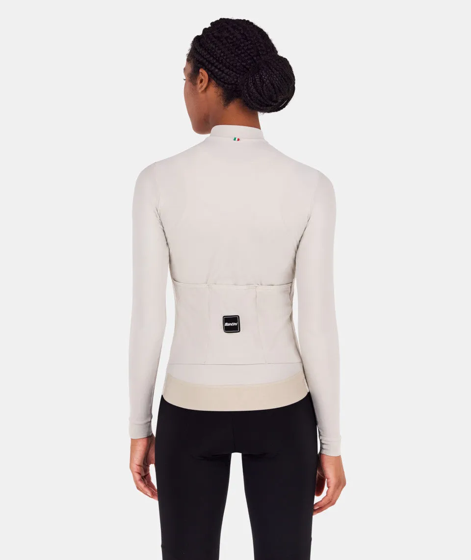 SANTINI Ready To Ride Unisex Long Sleeve Jersey - Capuccino - Image 4