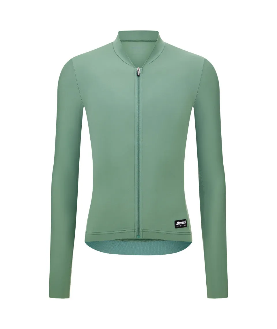 SANTINI Ready To Ride Unisex Long Sleeve Jersey - Greensage - Image 2