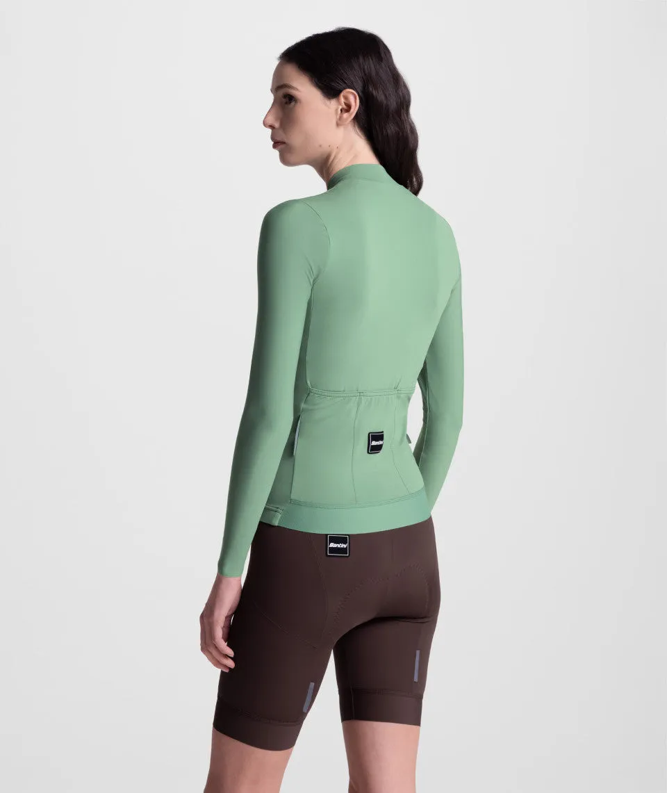 SANTINI Ready To Ride Unisex Long Sleeve Jersey - Greensage - Image 4
