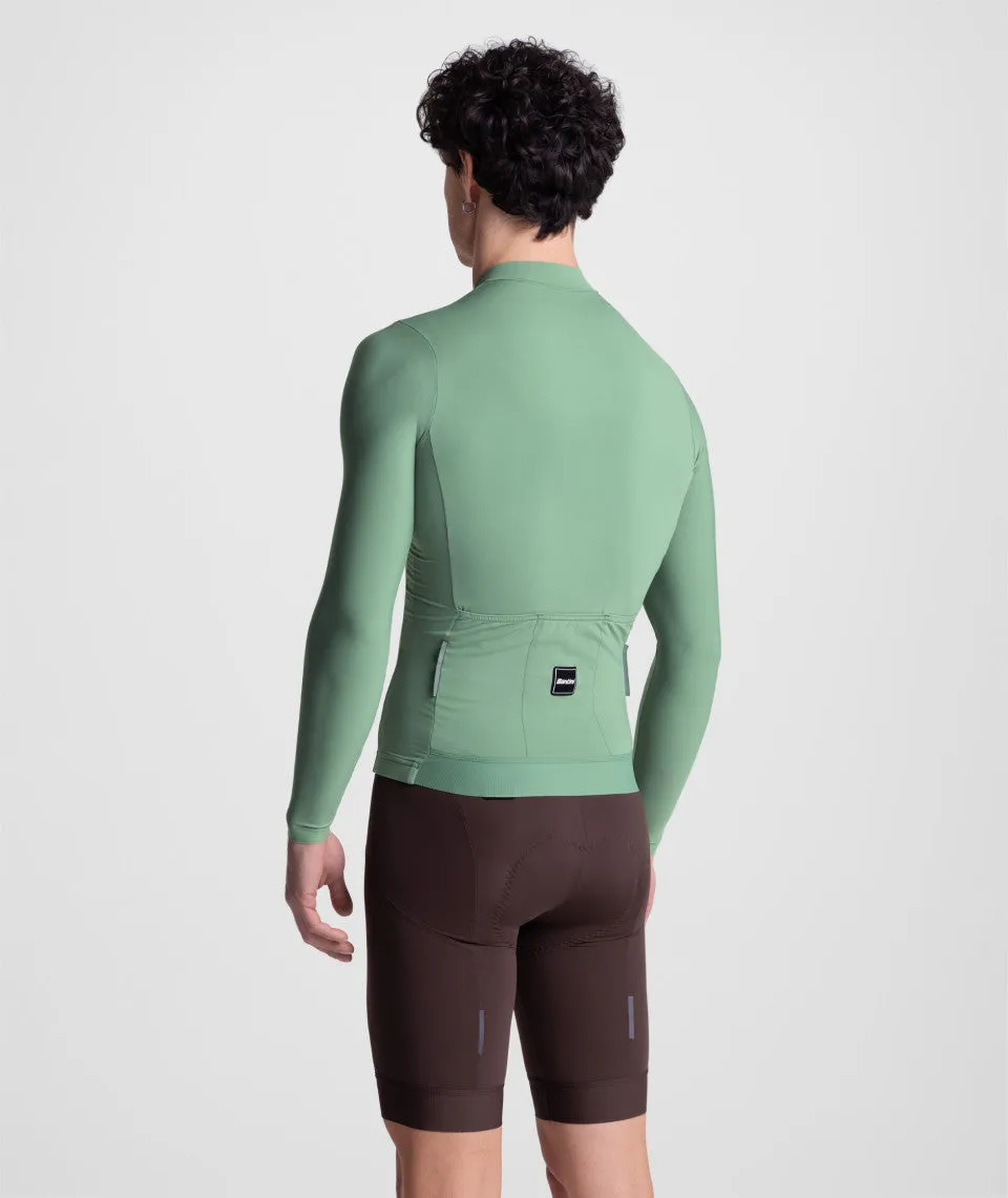 SANTINI Ready To Ride Unisex Long Sleeve Jersey - Greensage - Image 5