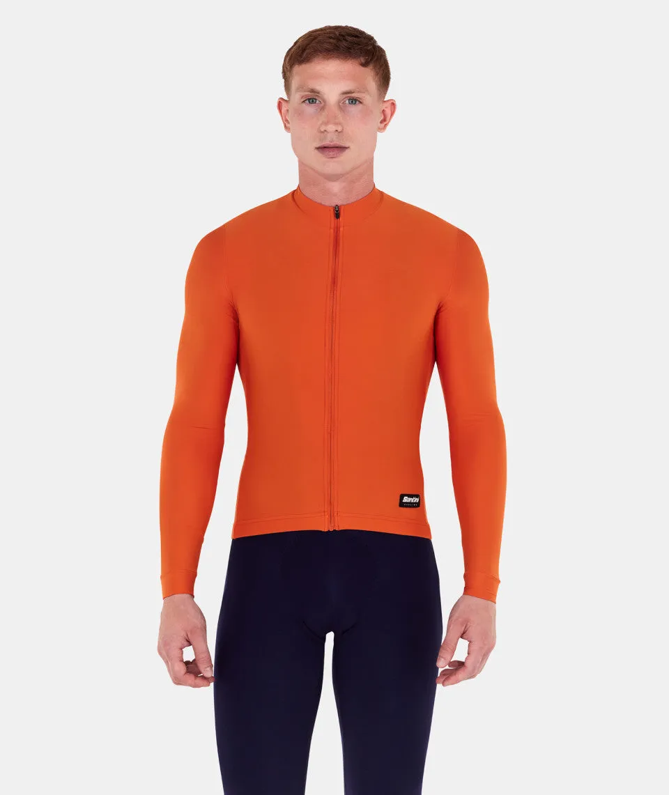 SANTINI Ready To Ride Unisex Long Sleeve Jersey - Orange - Image 4