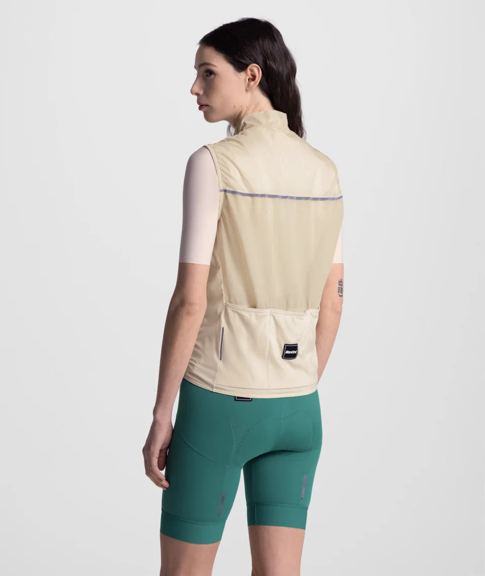 SANTINI Ready To Ride Windproof Vest - Cappuccino - Image 3