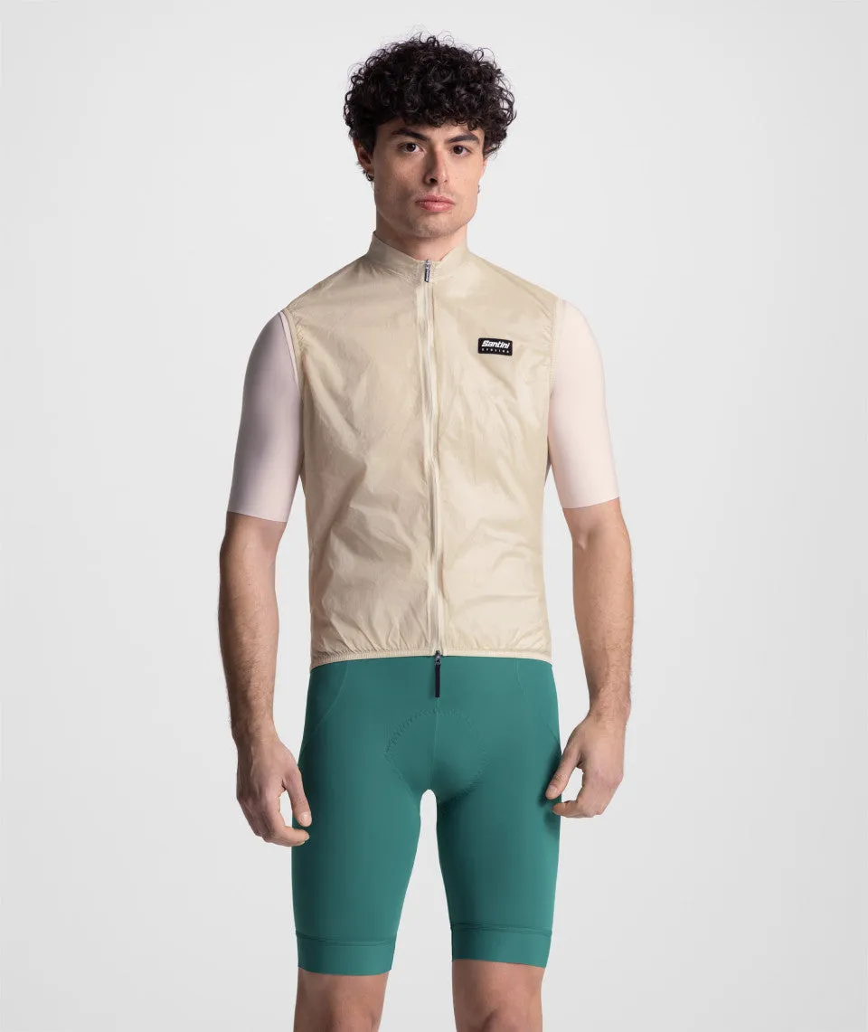 SANTINI Ready To Ride Windproof Vest - Cappuccino - Image 4
