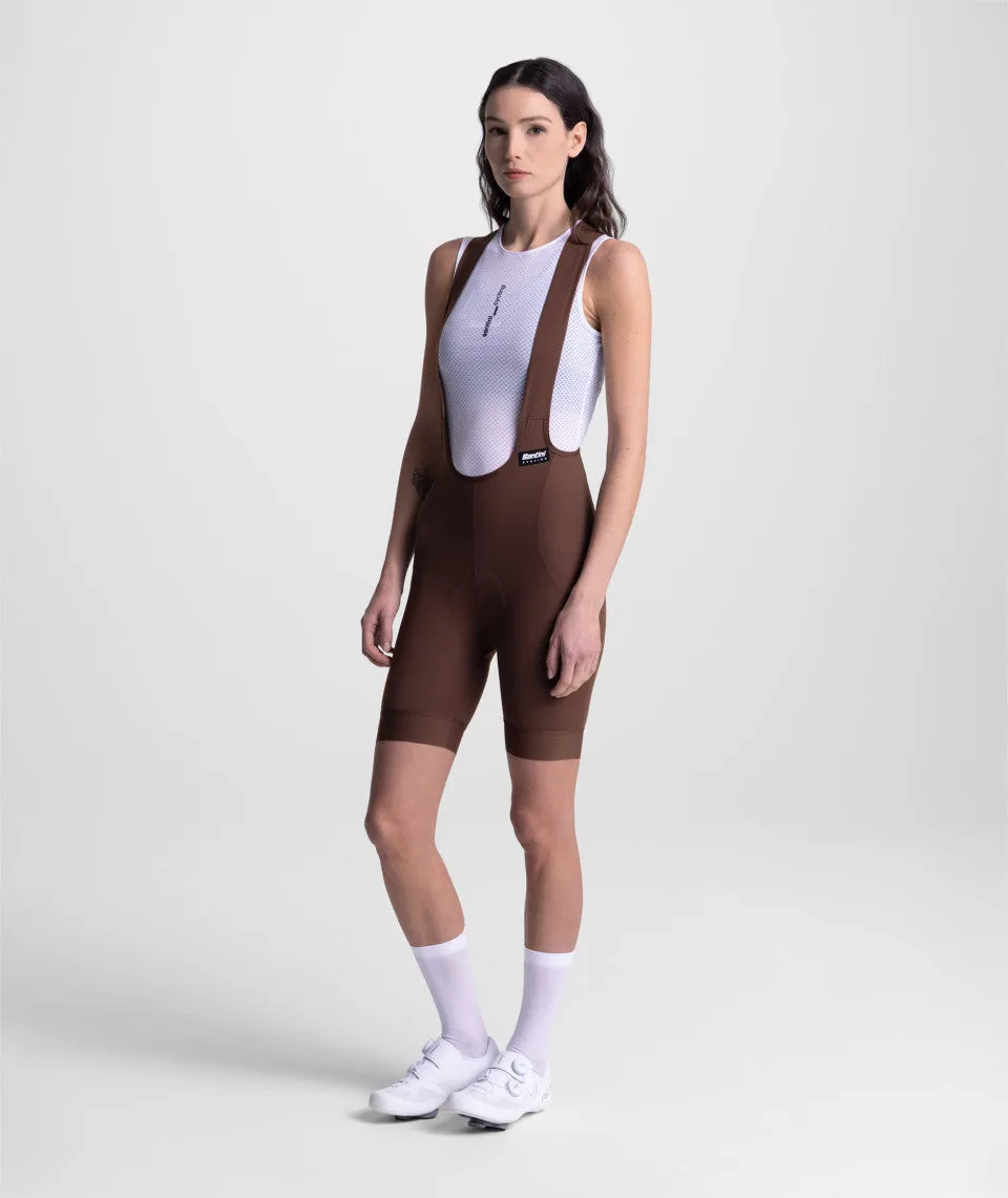 SANTINI Ready To Ride Women Bib Short - Chocolate - Image 4