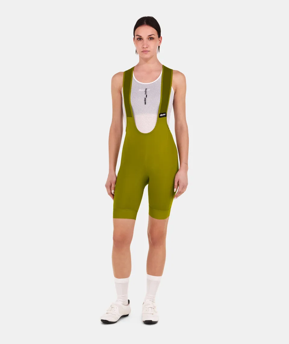 SANTINI Ready To Ride Women Bib Shorts - Pistacho Green - Image 2