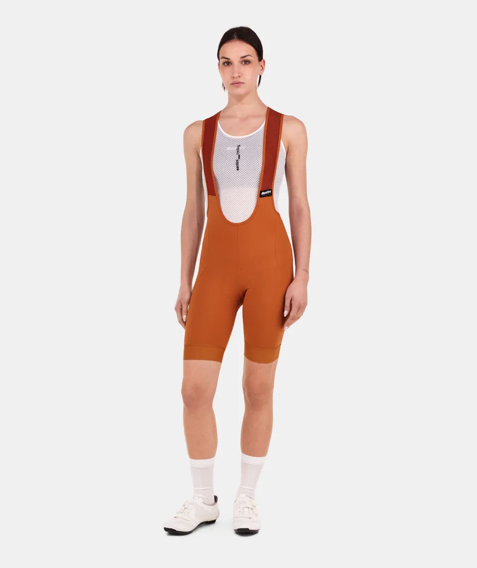 SANTINI Ready To Ride Women Bib Shorts - Rust - Image 2