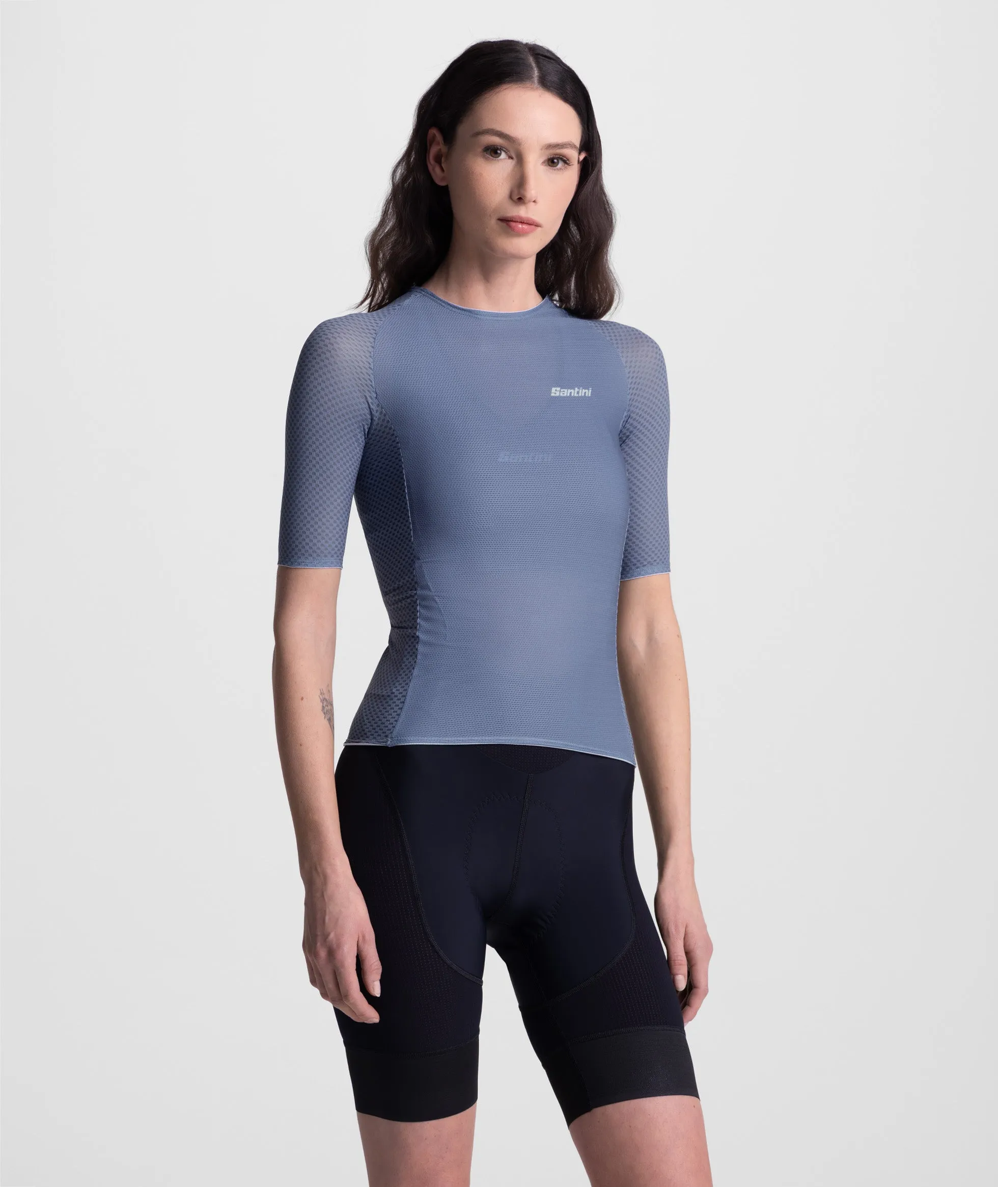 SANTINI Super Lite Zipless Unisex Jersey - Asfalto Grey - Image 2