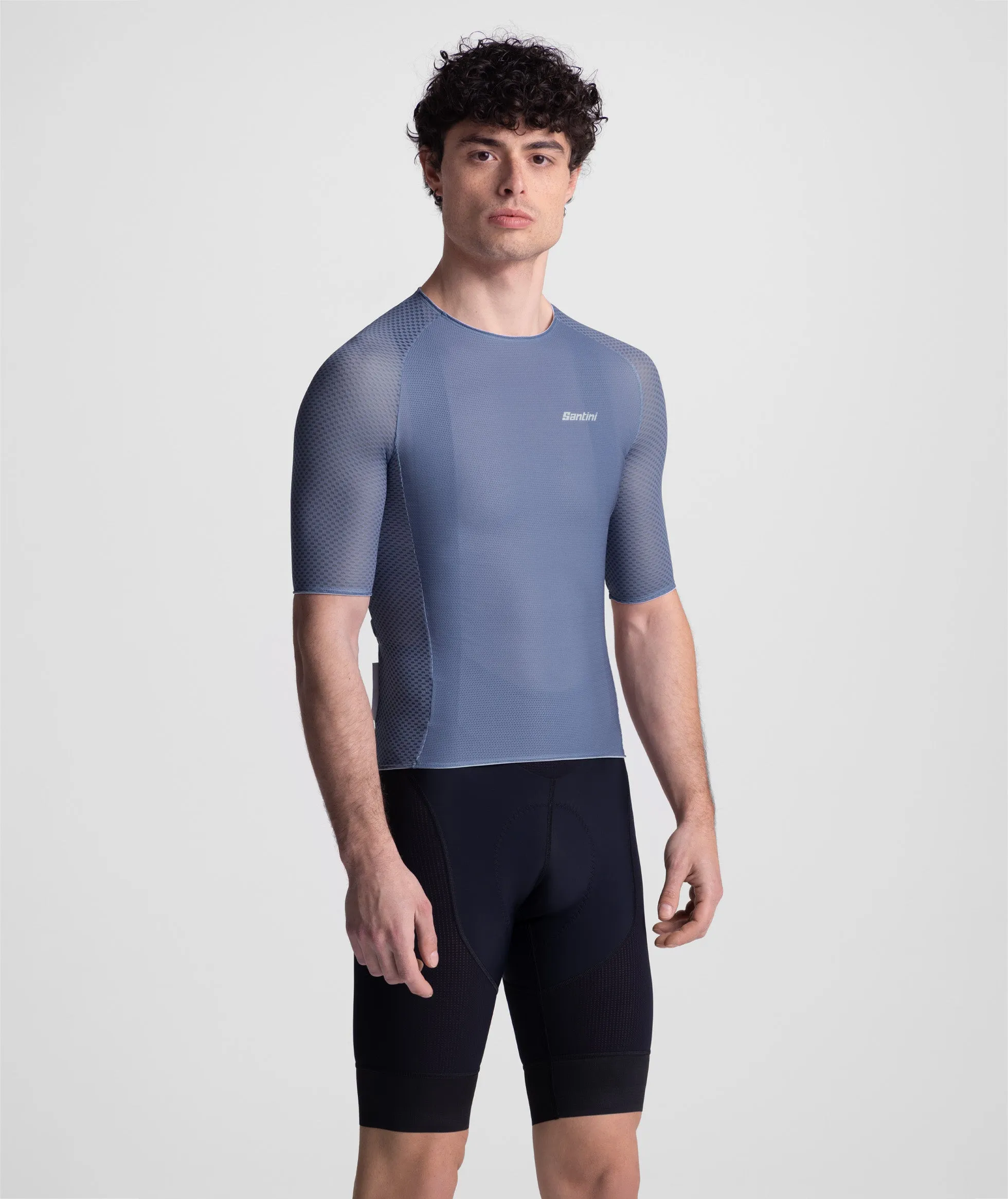 SANTINI Super Lite Zipless Unisex Jersey - Asfalto Grey - Image 3
