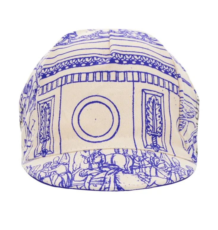 SANTINI Tour De France Arrivee Arc De Triomphe Cap - White/Blue