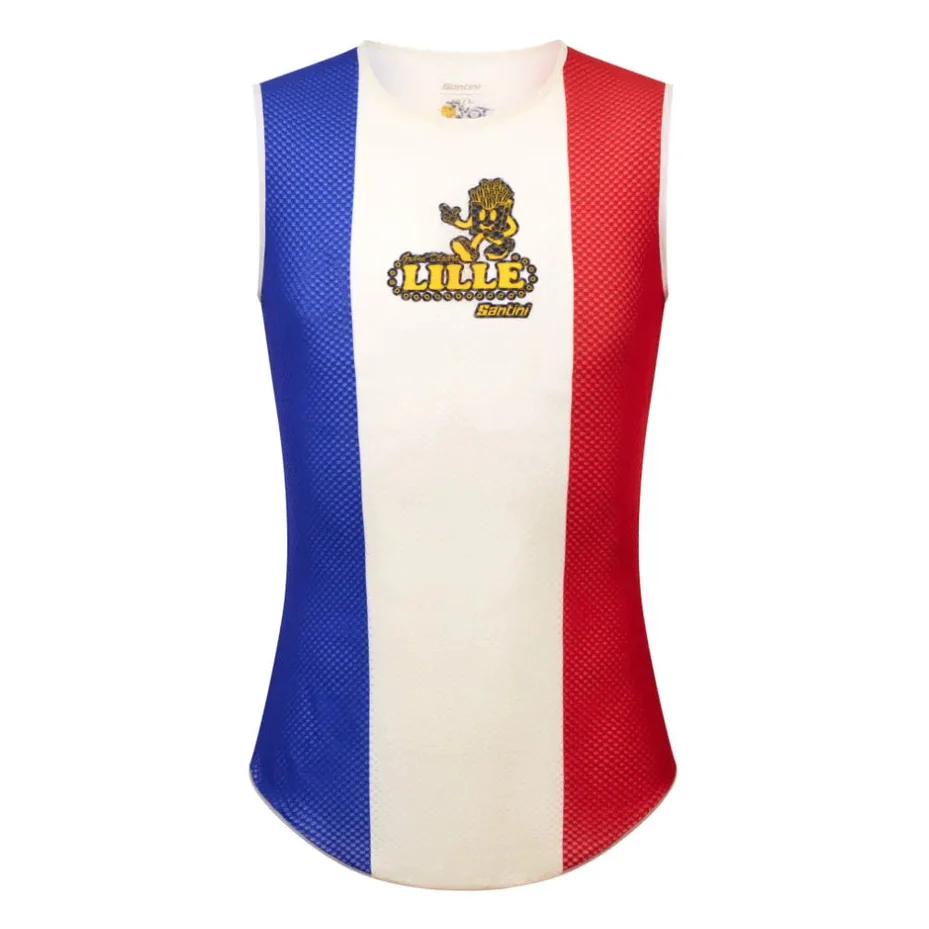 SANTINI Tour De France Grand Depart Lille Baselayer - Blue/White/Red