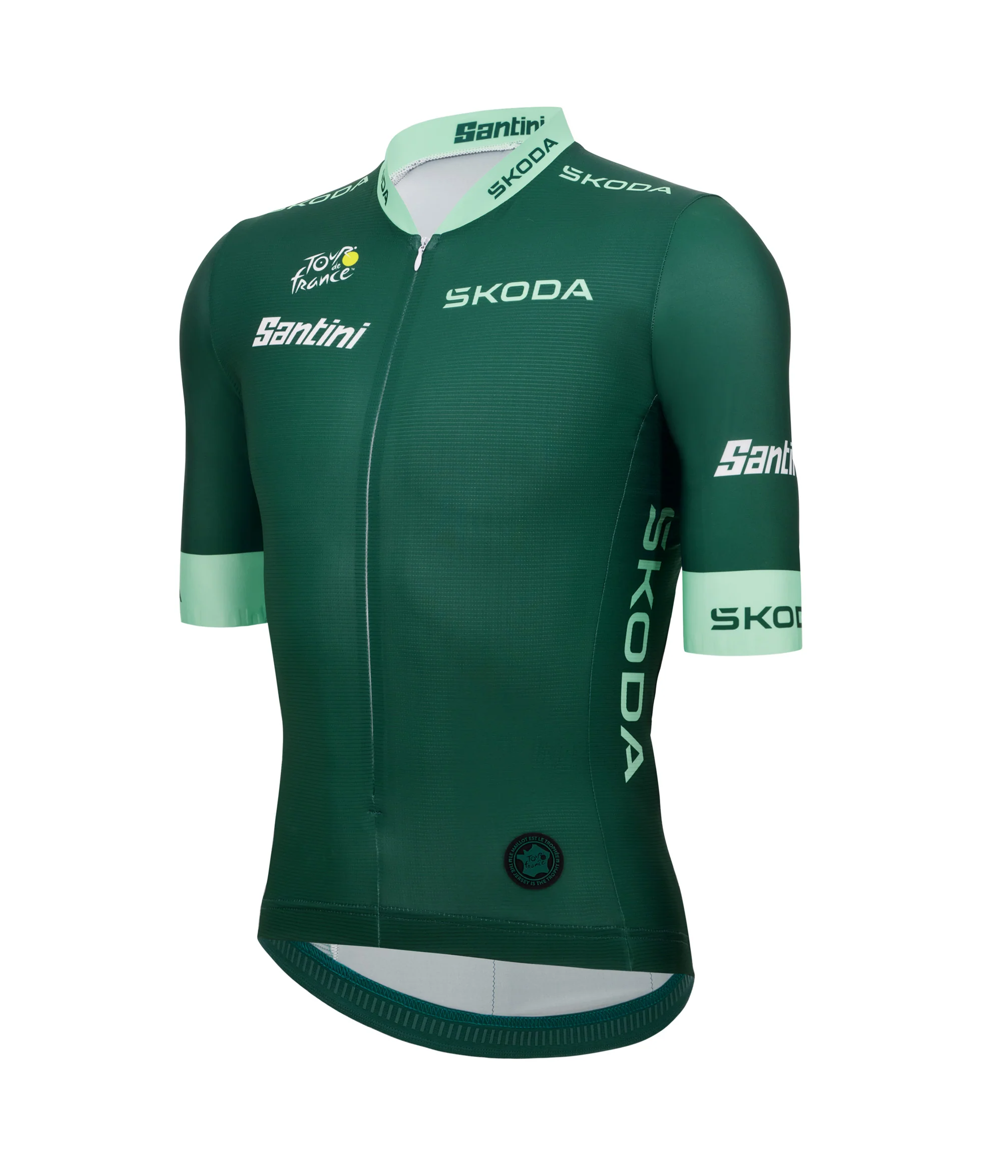 SANTINI Tour De France Official Cycling Jersey - Green - Image 3
