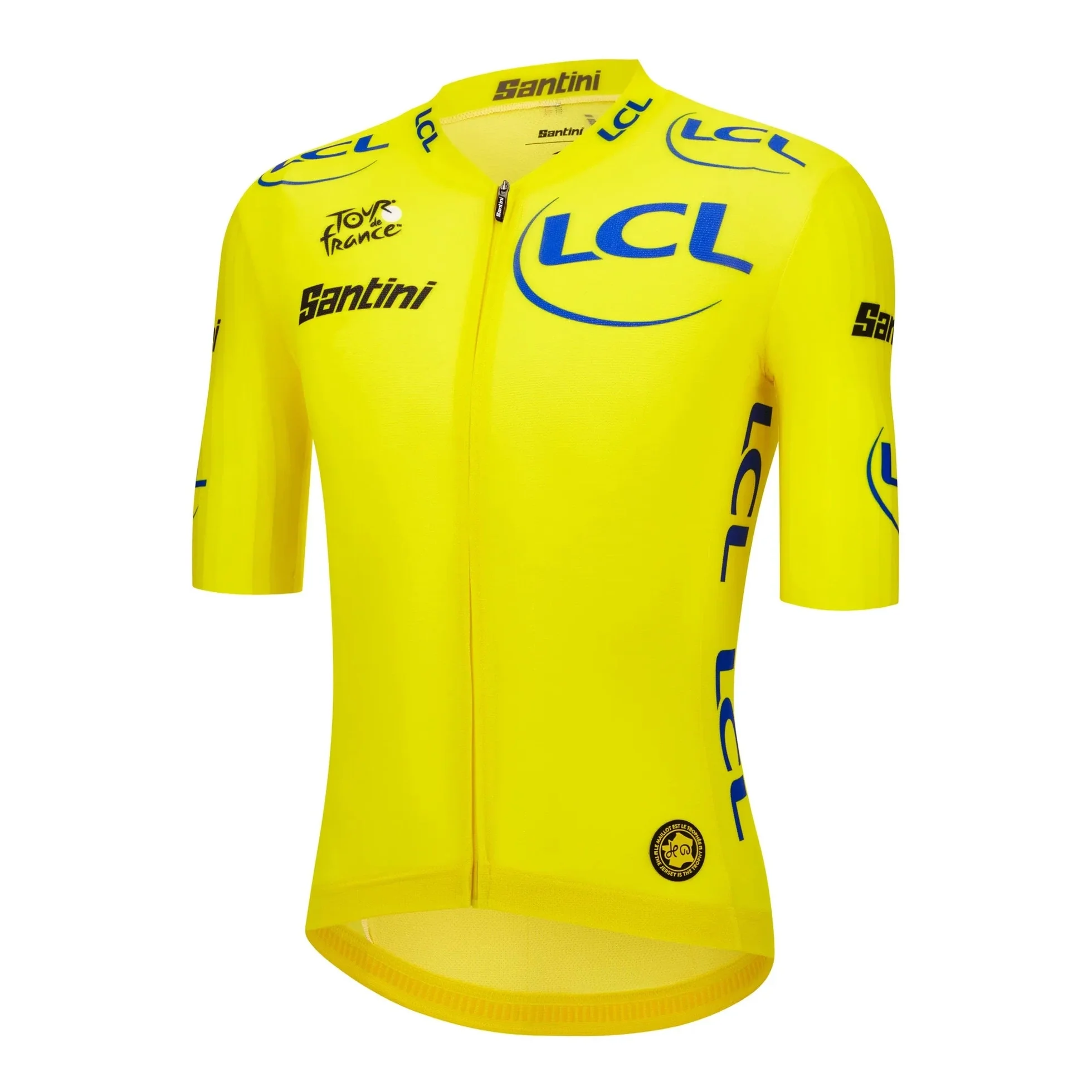SANTINI Tour De France Official Yellow Jersey - Yellow - Image 2