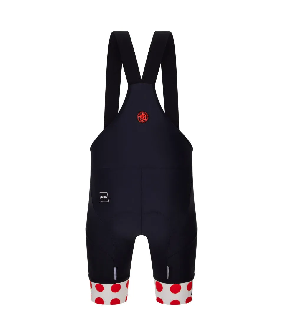 SANTINI Tour de France Polka Dot Bib Shorts - Black - Image 2