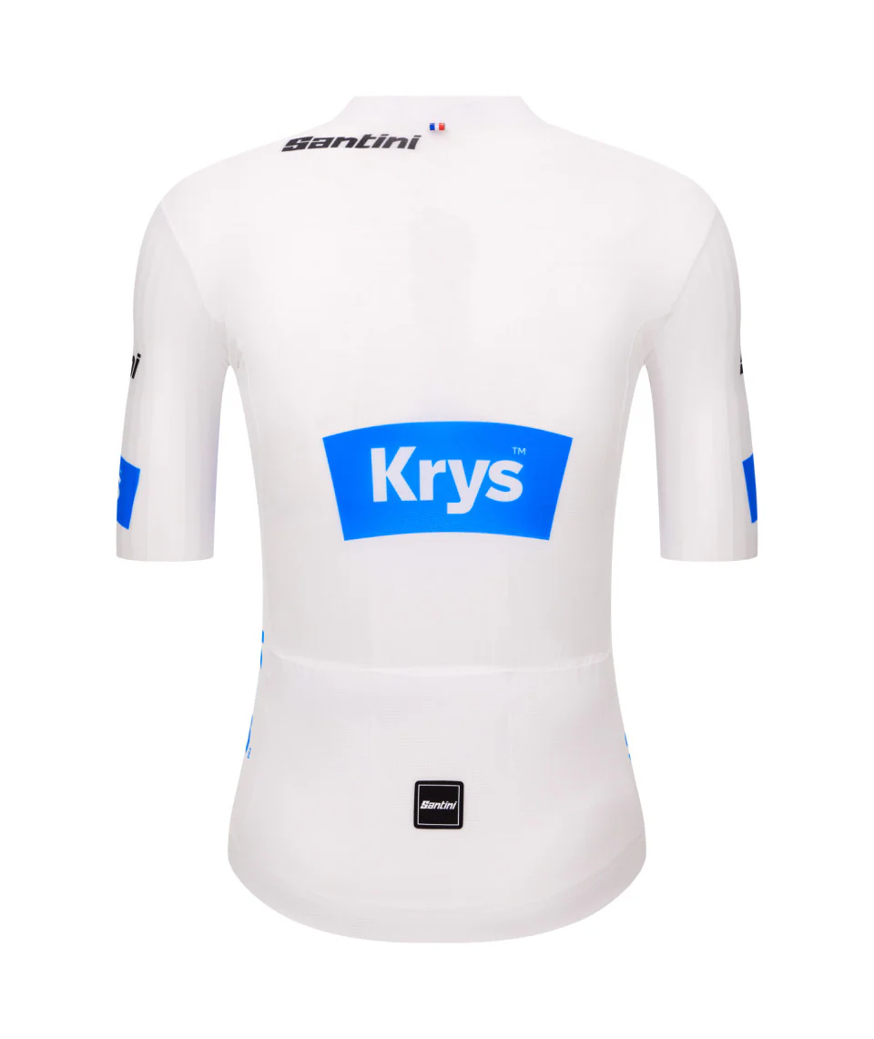 SANTINI Tour De France Maillot Blanche Cycling Jersey - White - Image 3