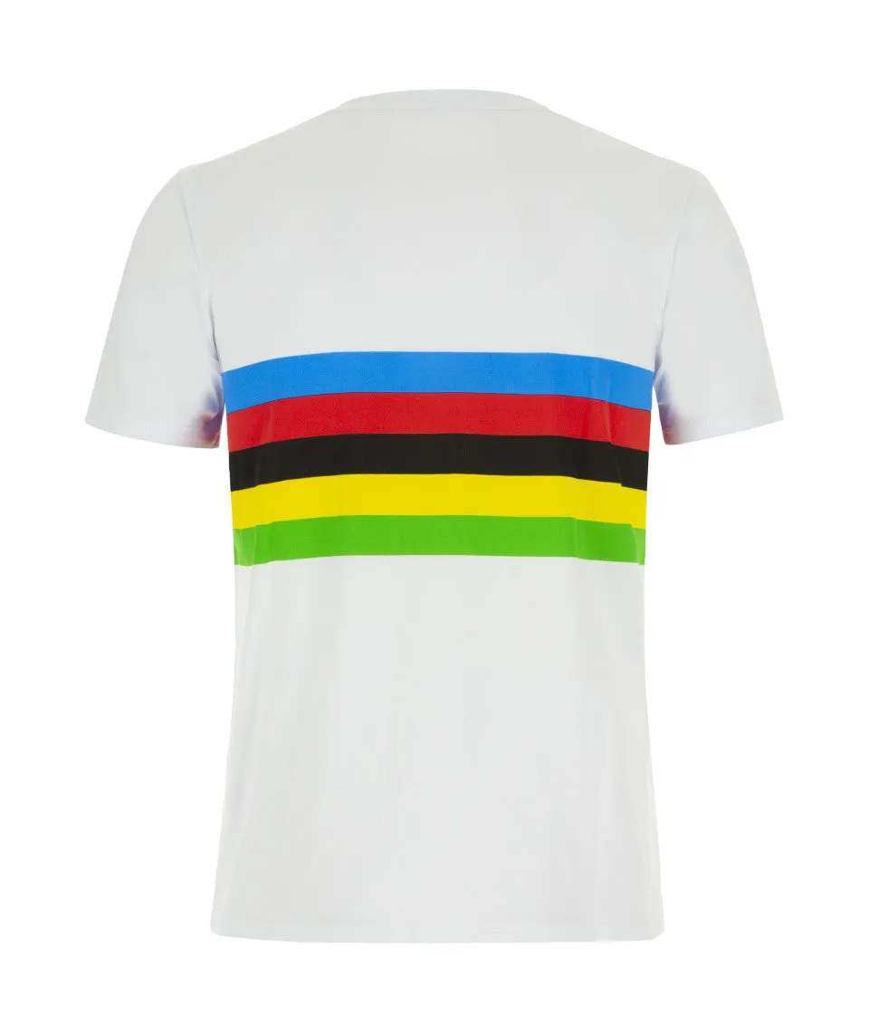 SANTINI UCI World Champion Iride T-Shirt - White - Image 2