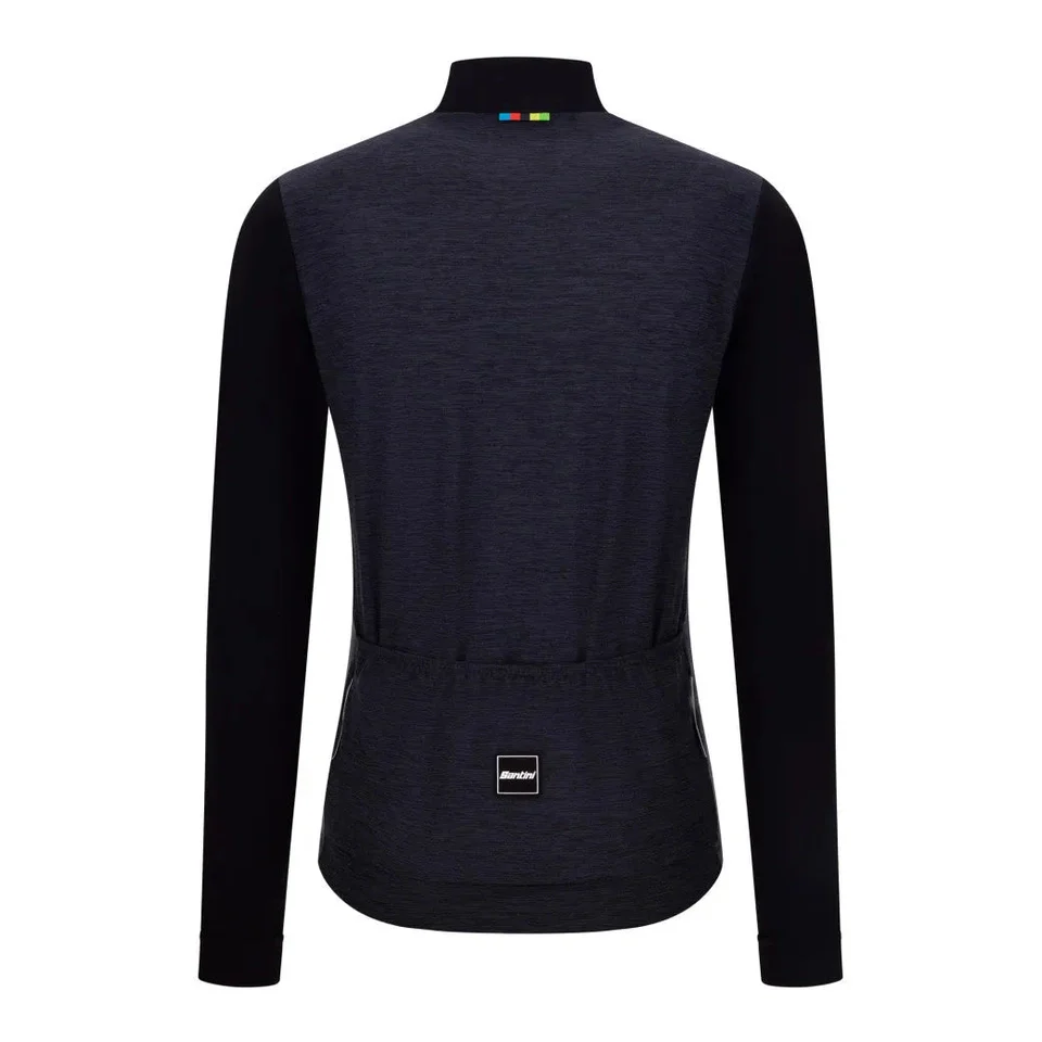 SANTINI Uci World Champion Long Sleeve Jersey - Black - Image 3