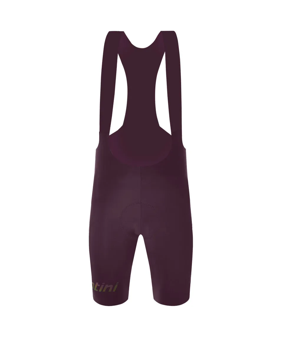SANTINI Unico Edge Bib Short - Burgundy - Image 2