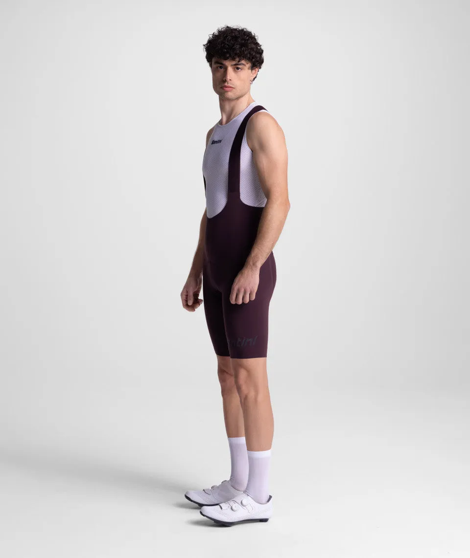 SANTINI Unico Edge Bib Short - Burgundy - Image 4