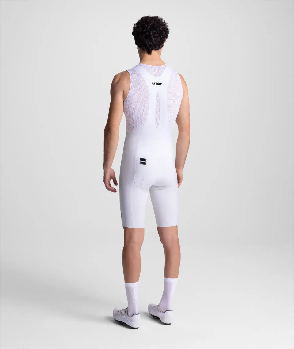 SANTINI Unico Edge Bib Short - White - Image 4