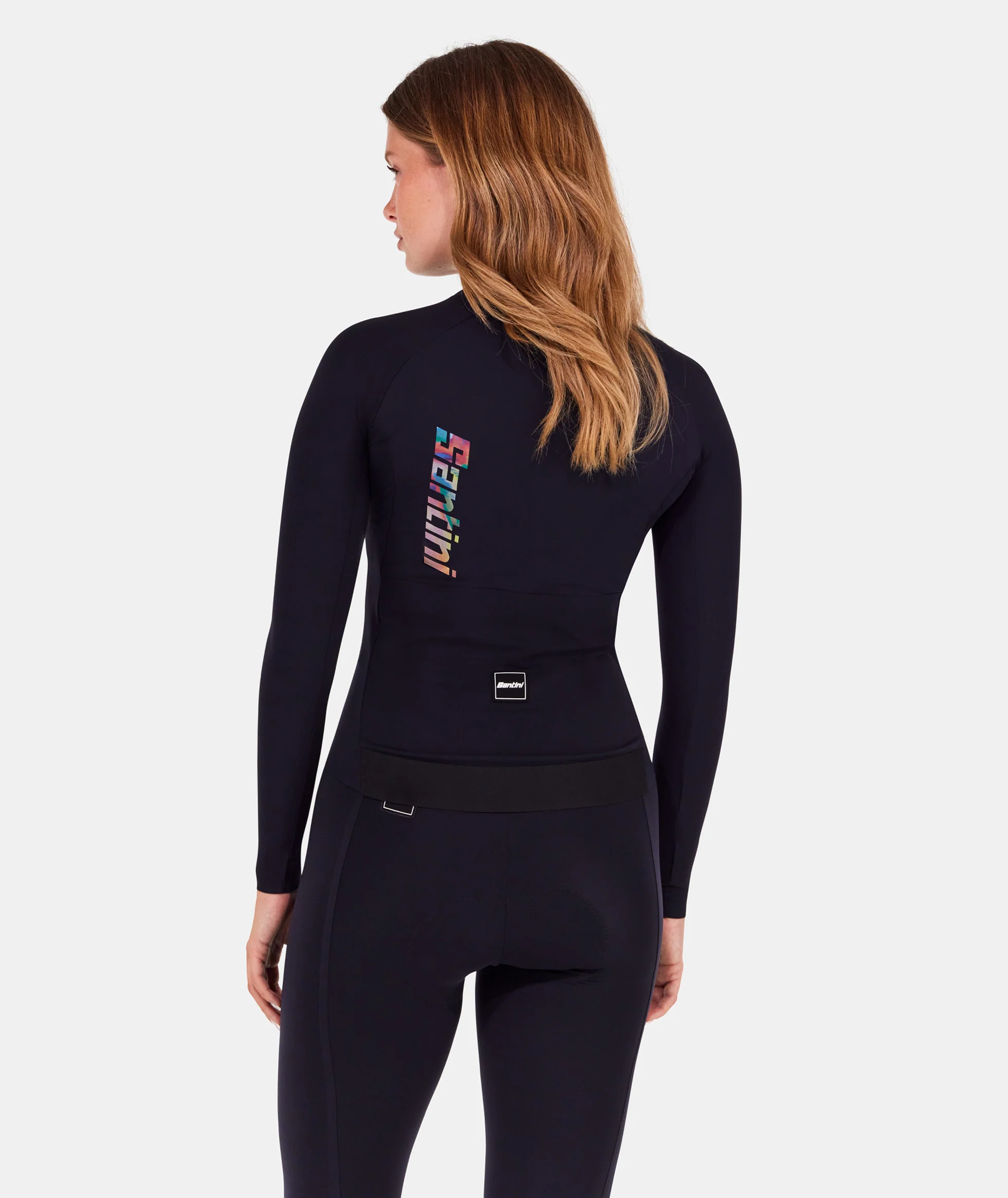 SANTINI UNICO Long Sleeve CYCLING JERSEY - BLACK - Image 3
