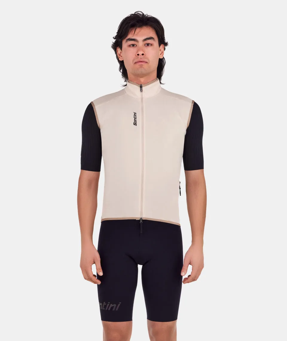 SANTINI Waterproof Gilet Unisex - Cappuccino - Image 2