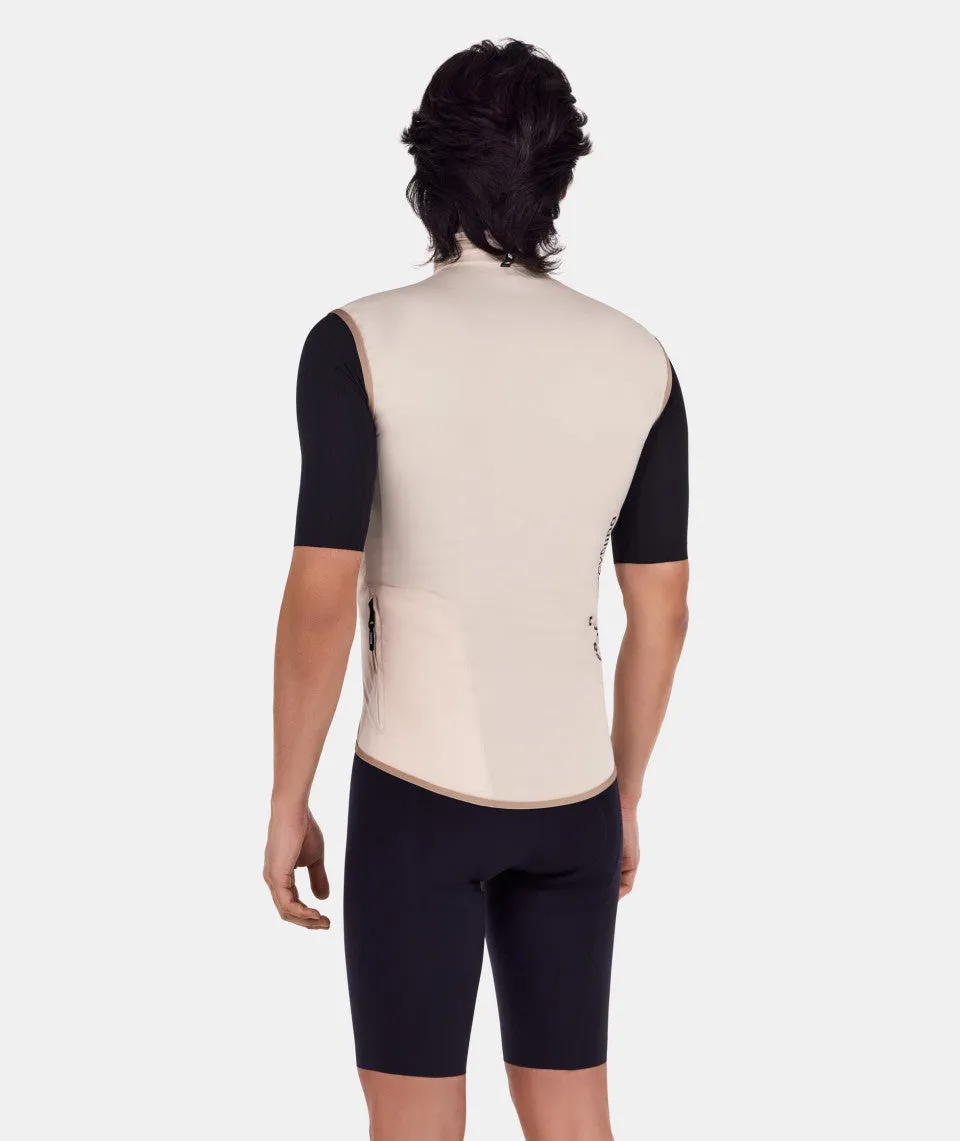 SANTINI Waterproof Gilet Unisex - Cappuccino - Image 3