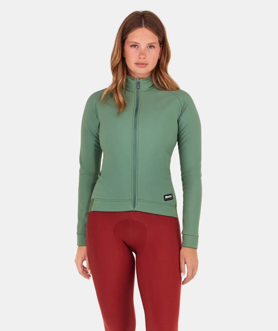 SANTINI Ready To Ride Windproof Women Jacket - Green Sage - Image 2