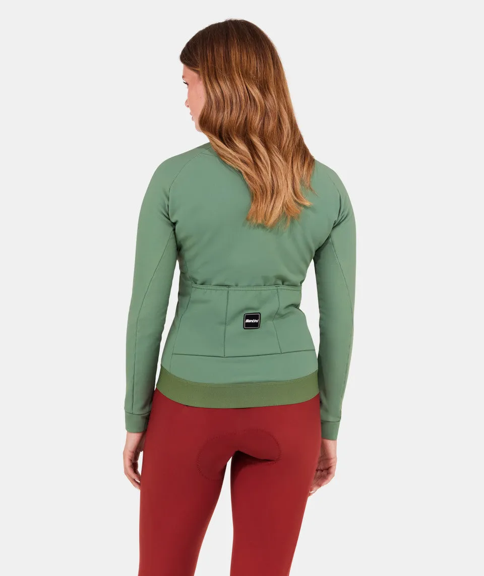 SANTINI Ready To Ride Windproof Women Jacket - Green Sage - Image 3