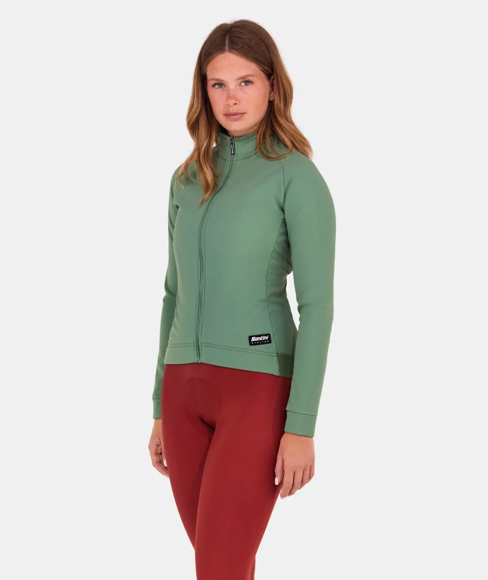 SANTINI Ready To Ride Windproof Women Jacket - Green Sage - Image 4