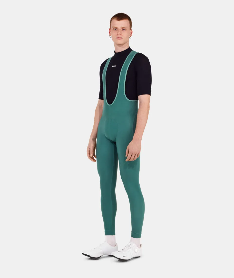 SANTINI Winter Bib Tights - Olive Green - Image 2