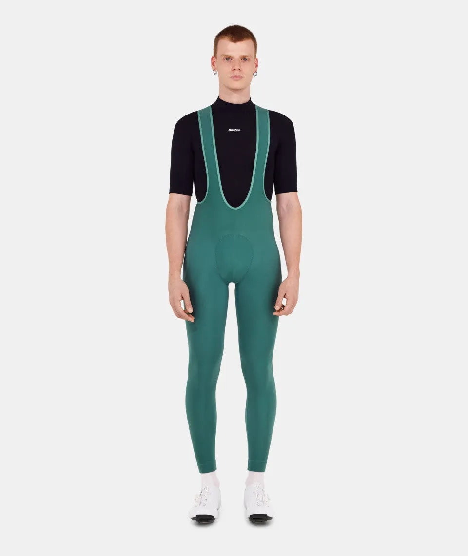 SANTINI Winter Bib Tights - Olive Green - Image 4