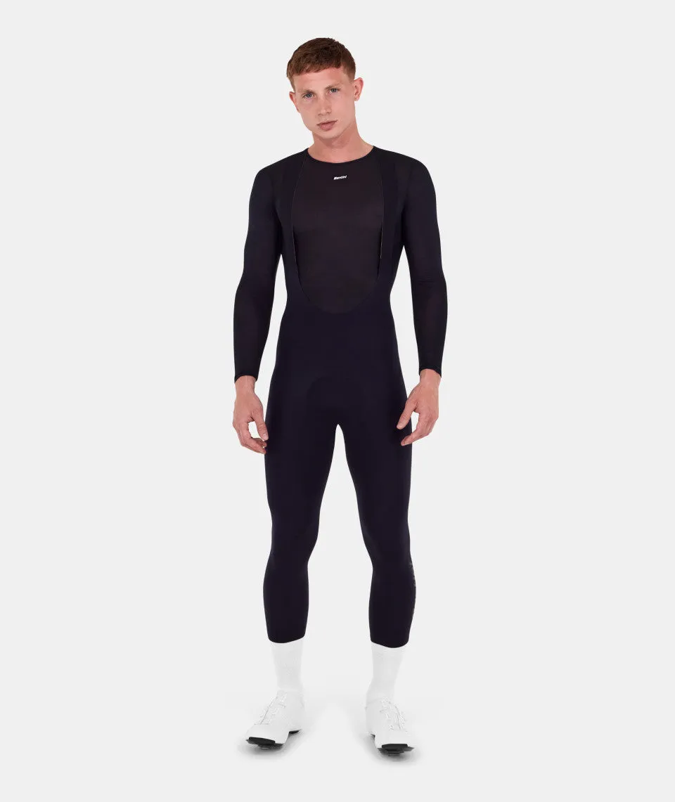 SANTINI Winter 7/8 length Unico Bib Tight - BLACK - Image 2