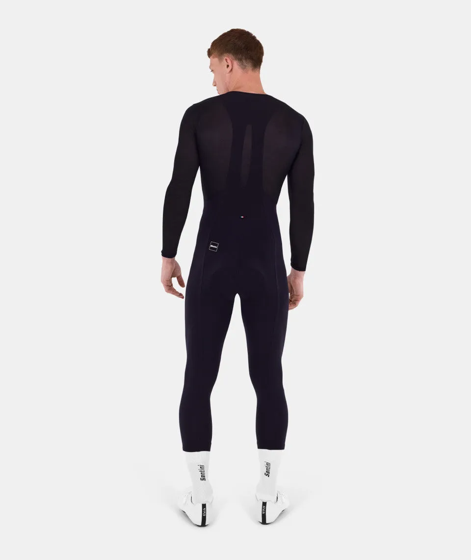 SANTINI Winter 7/8 length Unico Bib Tight - BLACK - Image 3